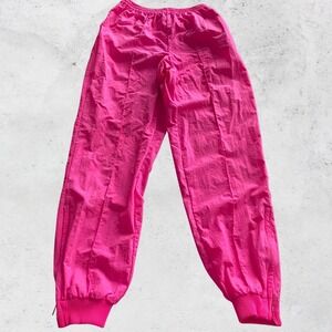 Vintage Nike Pants Women Medium Hot Pink 80s 90s Jogger True Vintage Windbreaker